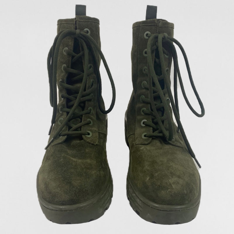 Yeezy Season 6 Suede Combat Boots In Military
