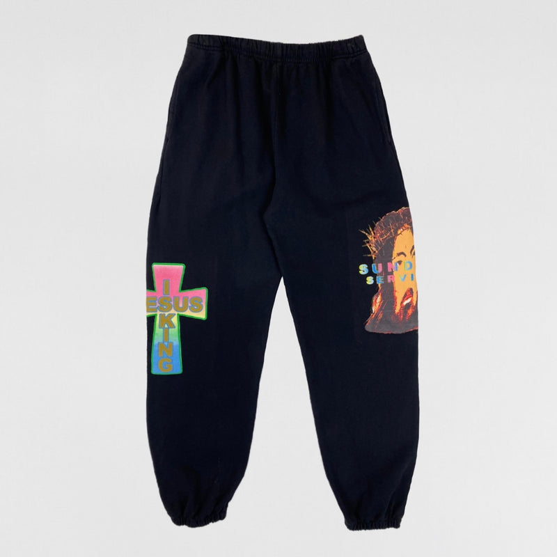 Jesus Is King 2019 AWGE Black Sweatpants