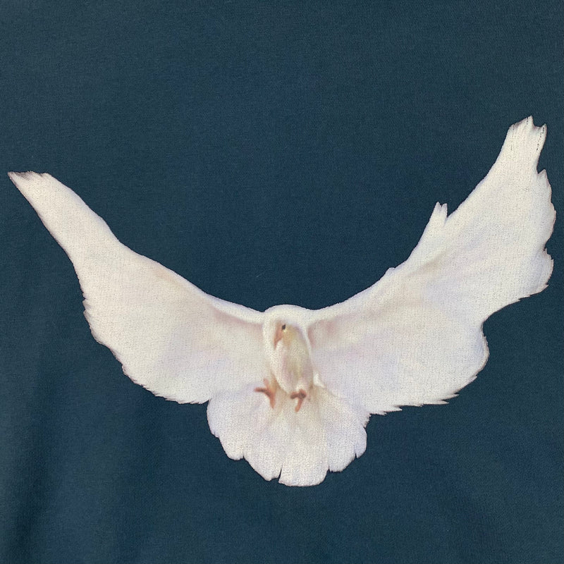 Yeezy Gap Balenciaga 2022 Double Layered Dove Hoodie In Dark Blue