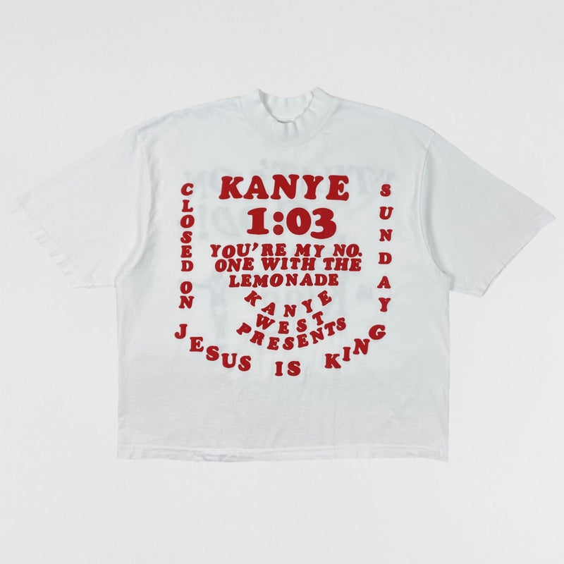 Jesus Is King 2019 ‘Closed On Sunday’ Tee By CPFM