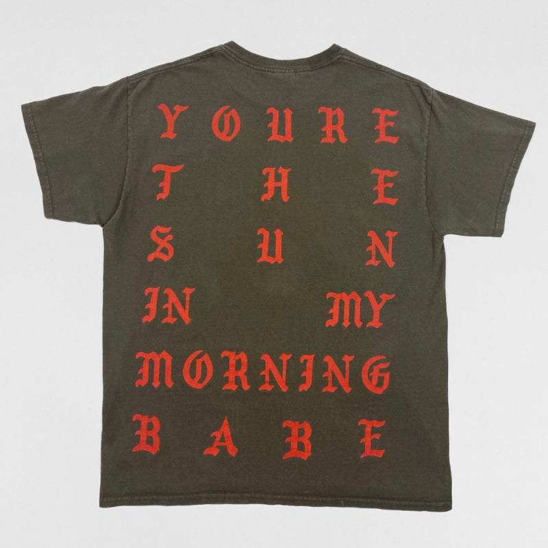 The Life of Pablo 2016 NY 'Sun To My Morning' Tee In Brown