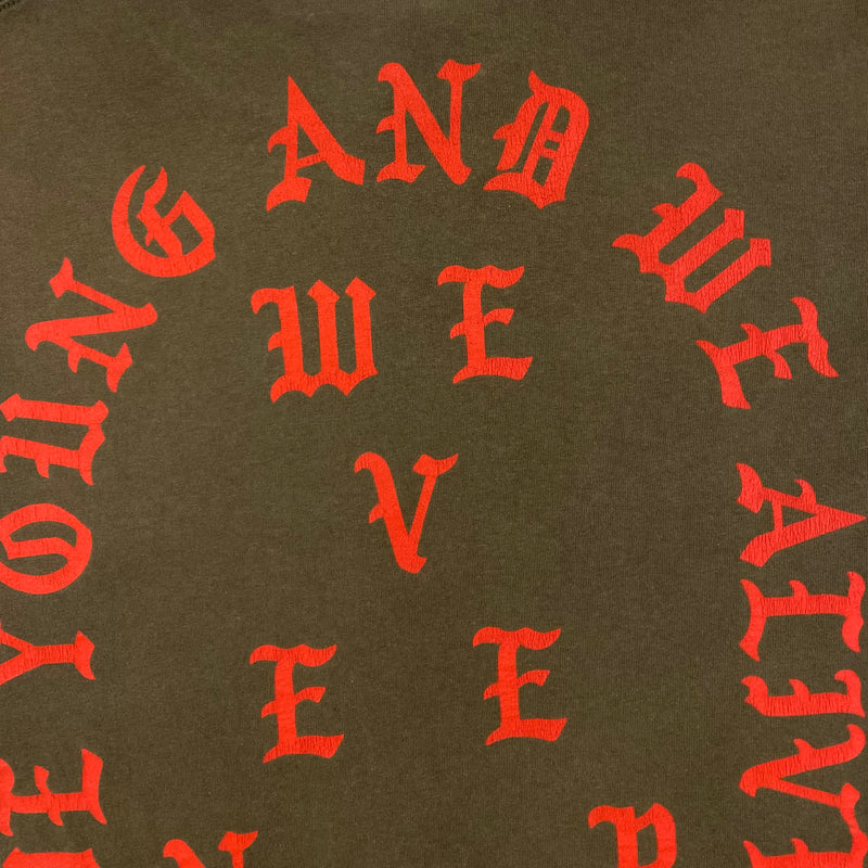 The Life of Pablo 2016 New York ‘Waves’ Tee In Brown