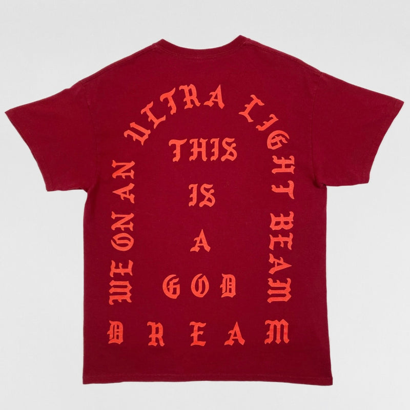 The Life of Pablo 2016 OG ‘Ultralight Beam’ Tee In Burgundy